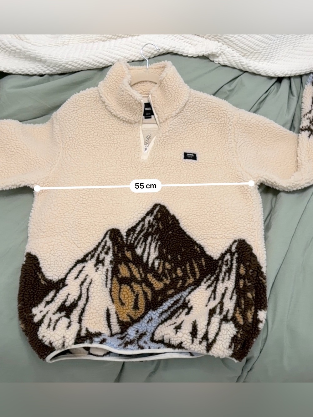Cream Sherpa ‘Mountain’ Quarter Zip - Picture 5 of 5